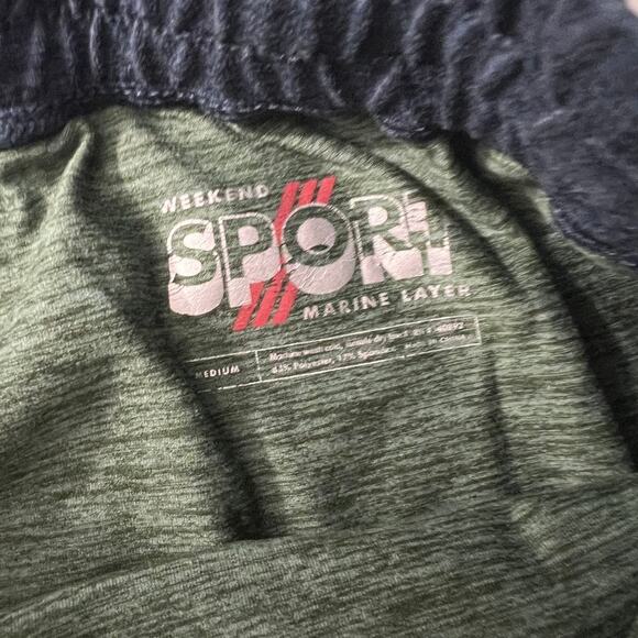 Marine Layer Weekend Sport Joggers Green Men Size Medium - Picture 6 of 6